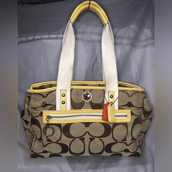 Classic Coach Signature F14878 Satchel Tote Handbag VGUC - Picture 13 of 13